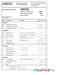 Datasheet ARF322 производства Power Semiconductors